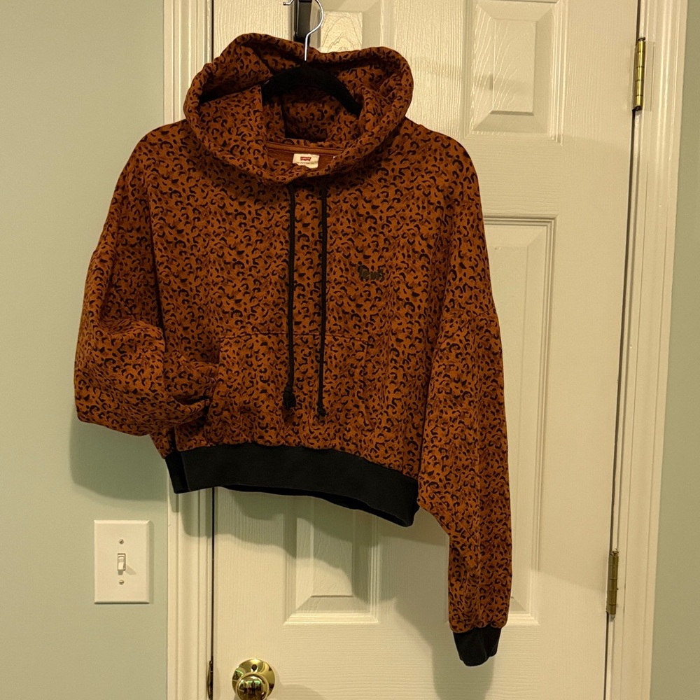 Levi's Brown Leopard Print Hoodie